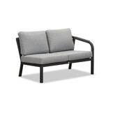 Attica dining loungeset 6 personen | aluminium + touw | antraciet | 4-delig - 265x204cm