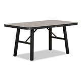 Attica dining loungeset 6 personen | aluminium + touw | antraciet | 4-delig - 265x204cm