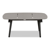 Lucca hoek loungeset 5 personen | wicker + aluminium | zand | 3-delig - 196x196cm