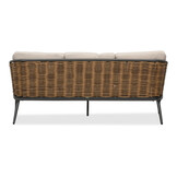 Lucca stoel-bank loungeset 5 personen | wicker + aluminium | zand | 4-delig