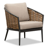 Lucca stoel-bank loungeset 5 personen | wicker + aluminium | zand | 4-delig