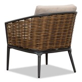 Lucca stoel-bank loungeset 5 personen | wicker + aluminium | zand | 4-delig