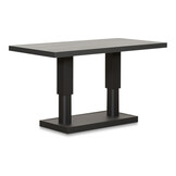 Manhattan dining loungeset met verstelbare tafel 6 personen | aluminium + polywood | antraciet | 5-delig - 273x213cm