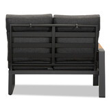 Manhattan dining loungeset met verstelbare tafel 6 personen | aluminium + polywood | antraciet | 5-delig - 273x213cm