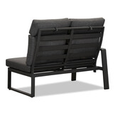 Manhattan dining loungeset met verstelbare tafel 6 personen | aluminium + polywood | antraciet | 5-delig - 273x213cm