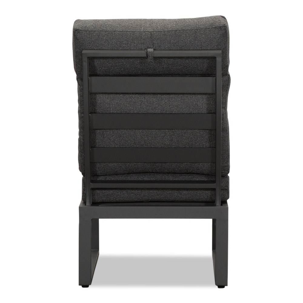 Manhattan dining loungeset met verstelbare tafel 6 personen | aluminium + polywood | antraciet | 5-delig - 273x213cm