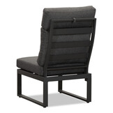 Manhattan dining loungeset met verstelbare tafel 6 personen | aluminium + polywood | antraciet | 5-delig - 273x213cm