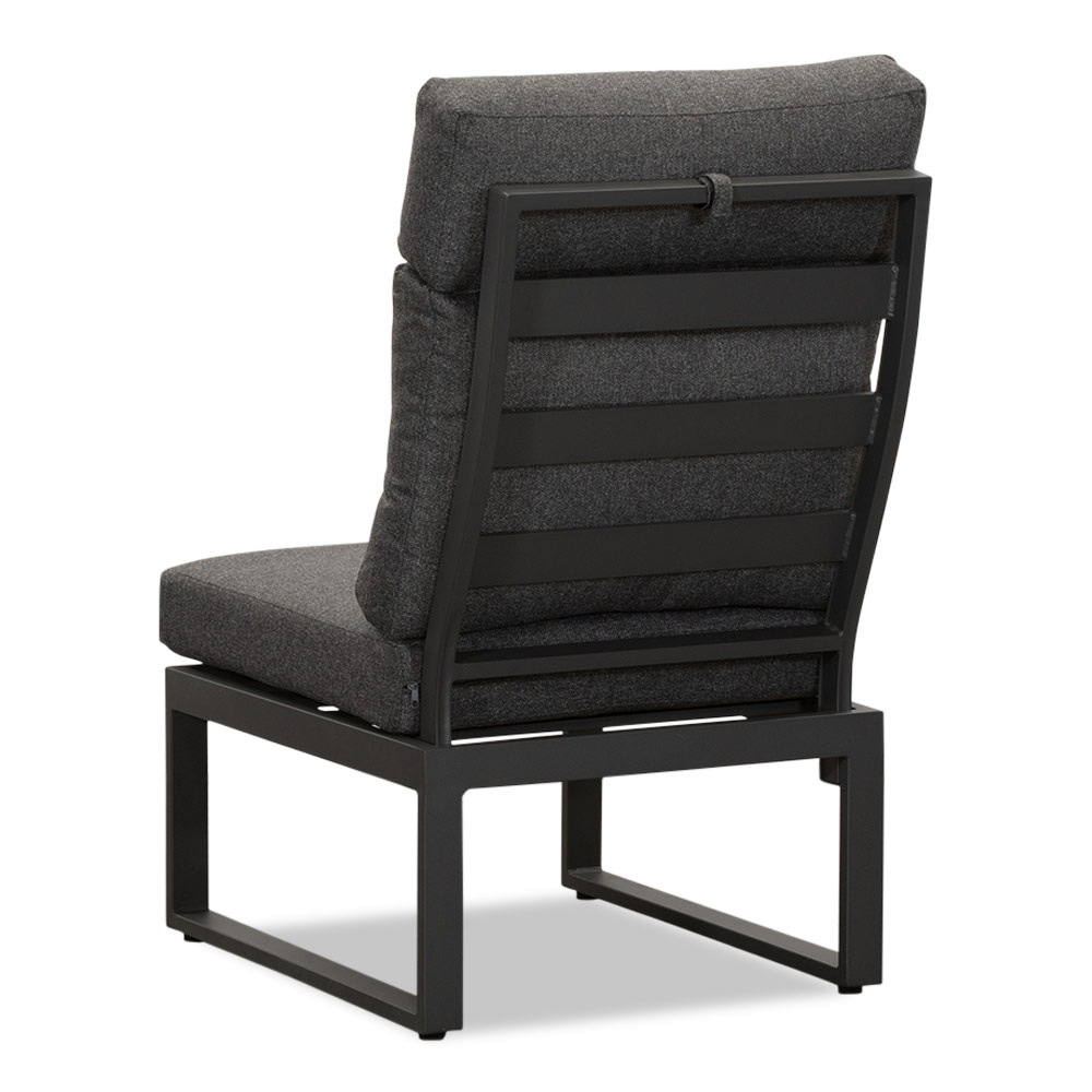 Manhattan dining loungeset met verstelbare tafel 6 personen | aluminium + polywood | antraciet | 5-delig - 273x213cm