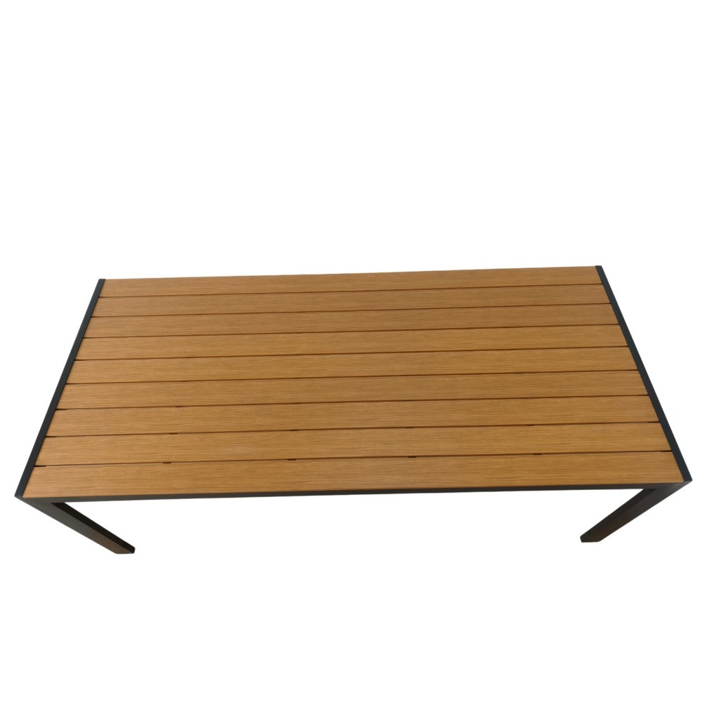 Manchester dining tuintafel 6 personen | polywood + aluminium | Natural Wood | 205cm