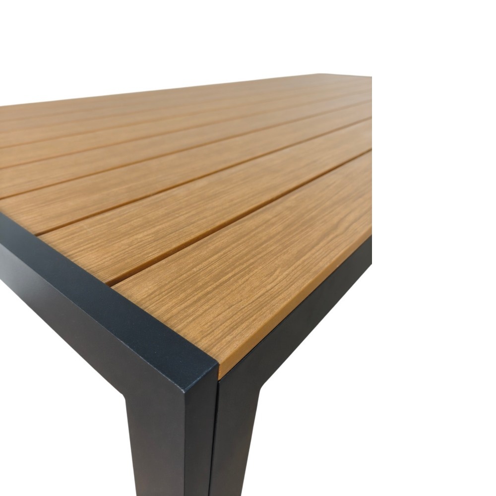 Manchester dining tuintafel 6 personen | polywood + aluminium | Natural Wood | 205cm