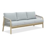 Alora 3-zits tuinbank | hardhout + touw | Light Grey | 203cm