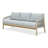 Alora 3-zits tuinbank | hardhout + touw | Light Grey | 203cm