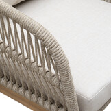 Rochefort dining tuinstoel set van 4 | touw + hardhout | zand