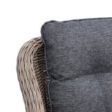 Kansas dining tuinstoel set van 4 | wicker | Ash Grey