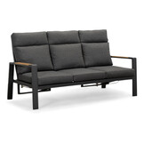 Manhattan 3-zits tuinbank | aluminium + polywood | antraciet