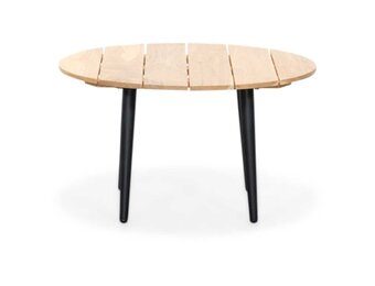 Palermo bijzettafel | aluminium + teakhout | 75cm