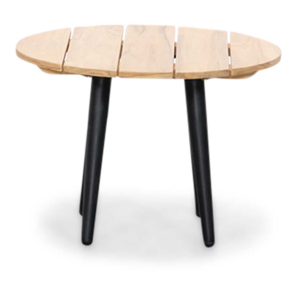 Palermo bijzettafel | aluminium + teakhout | 55cm