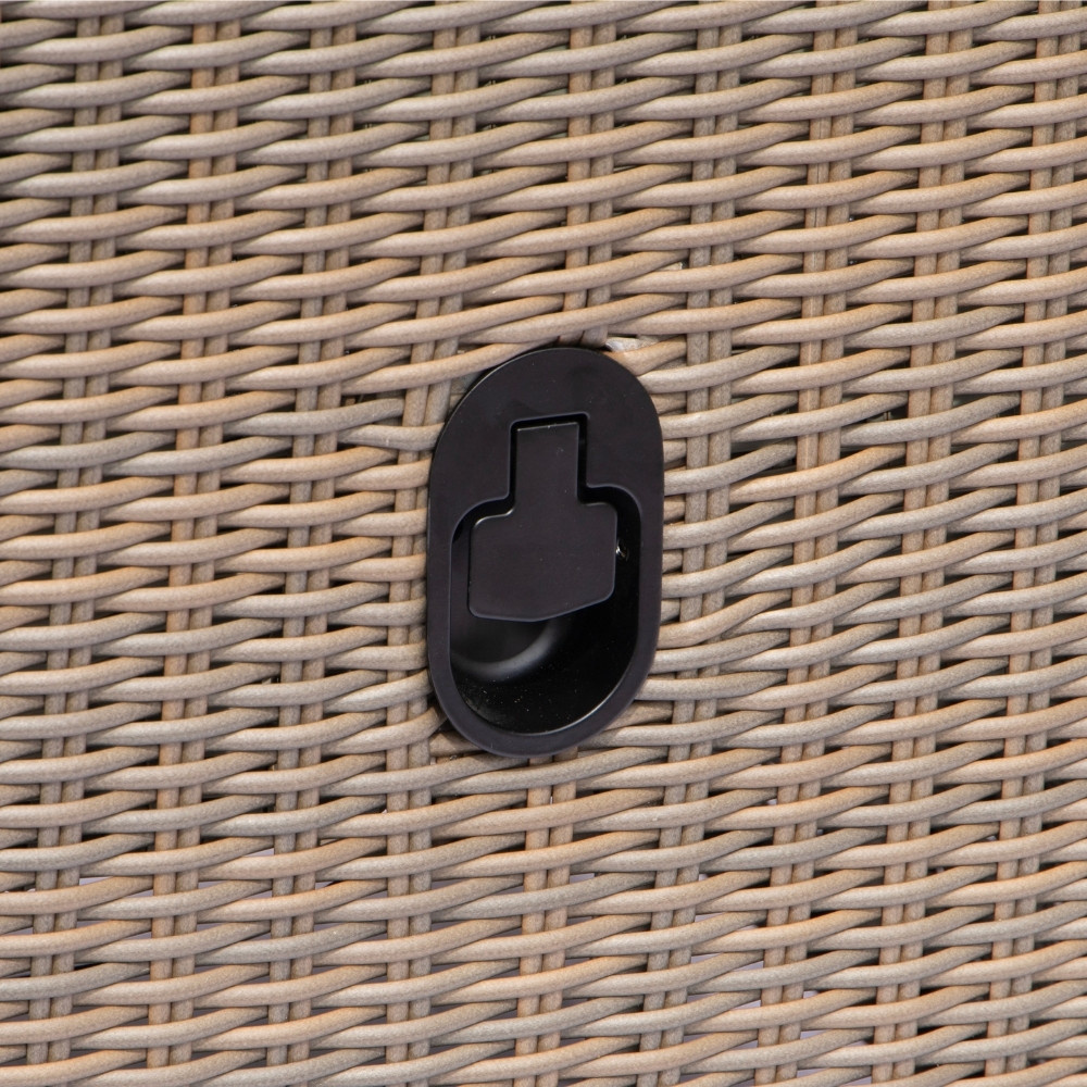 Genève lounge balkonset - verstelbaar 2 personen | wicker | Ash Grey | 4-delig