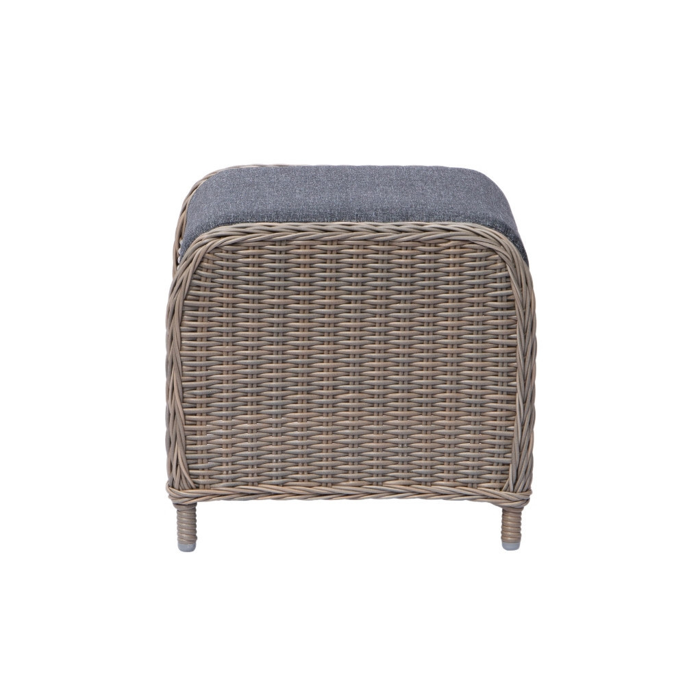 Genève lounge balkonset - verstelbaar 2 personen | wicker | Ash Grey | 4-delig