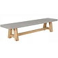 BUITEN living Veltis dining tuinbank | betonlook + hardhout | betonlook | 300cm