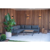 Nebraska hoek loungeset 5 personen | aluminium + polywood | antraciet | 4-delig - 240x240cm