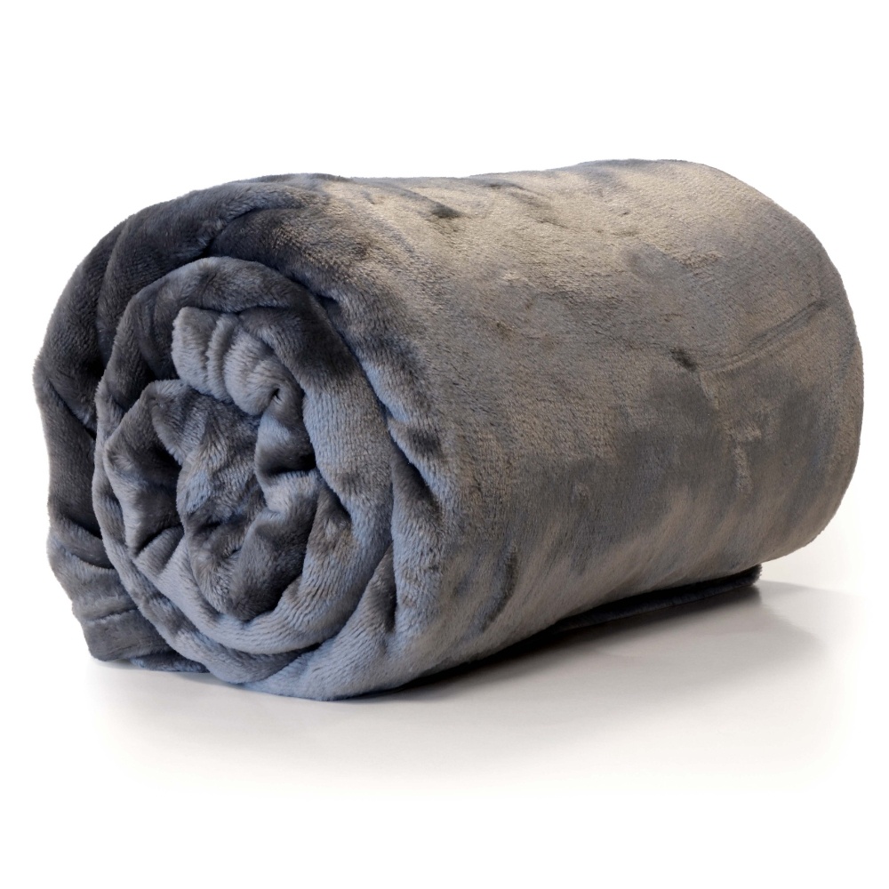 Unique Living Enzo plaid | antraciet | 180x130cm