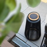 Rocca sfeerlamp tuin solar | aluminium + teakhout | antraciet | 37cm