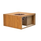 Mida vuurtafel vierkant | teakhout | zand | 95x95xm