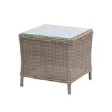 Glasgow lounge balkonset - verstelbaar 2 personen | wicker + aluminium | Ash Grey | 5-delig