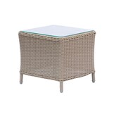 Glasgow lounge balkonset - verstelbaar 2 personen | wicker + aluminium | Royal Sand | 5-delig