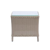 Glasgow lounge balkonset - verstelbaar 2 personen | wicker + aluminium | Royal Sand | 5-delig