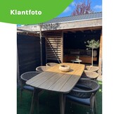 Rixos dining tuintafel 6 personen | hardhout | teaklook | 220cm
