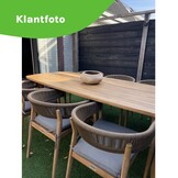 Rixos dining tuintafel 6 personen | hardhout | teaklook | 220cm