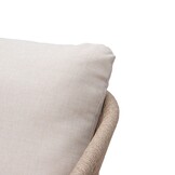 Braga hoek loungeset 5 personen | touw + hardhout | zand | 4-delig - 235x235cm