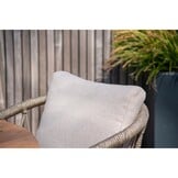 Velora/Dakota beige/wit dining tuinset | 4 personen | travertin + touw | 200cm