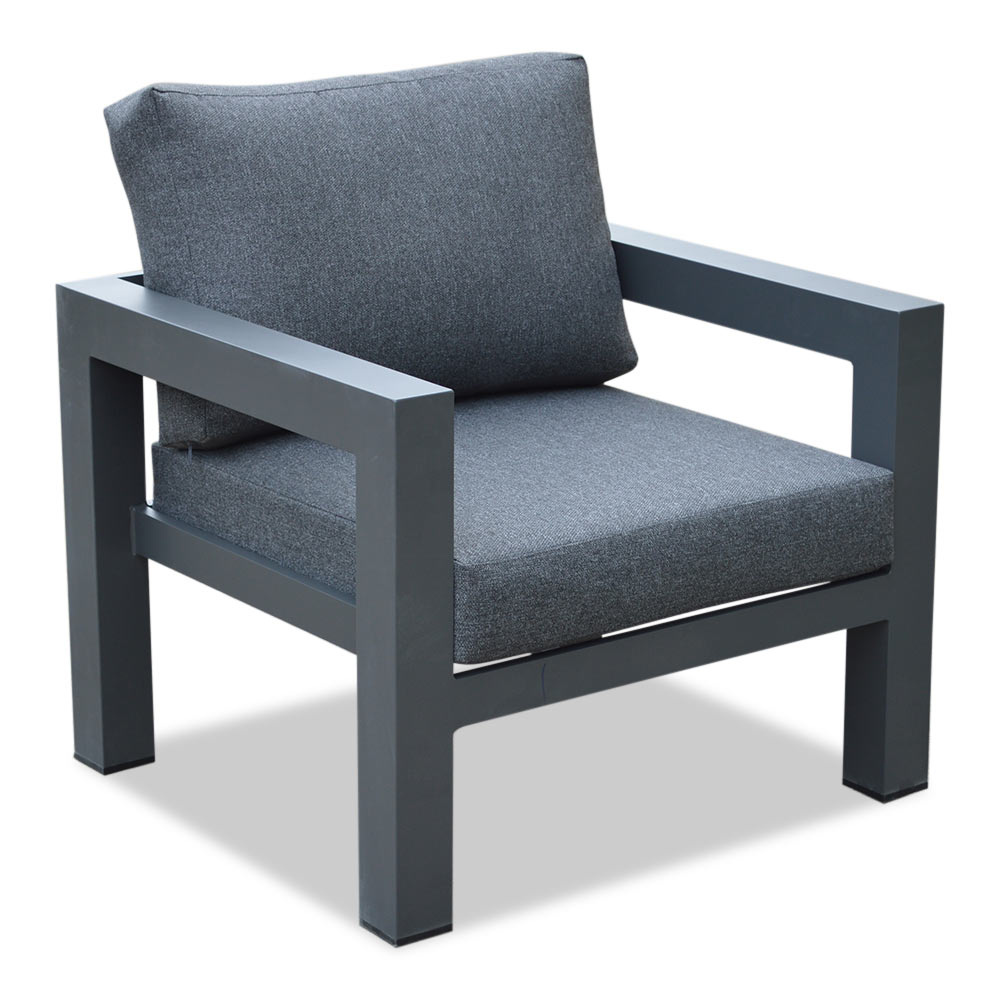 Toronto loungestoel tuin | aluminium | antraciet
