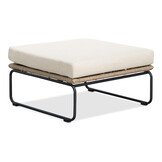 Tulum hoek loungeset met stoel 6 personen | rvs + touw | Sahara Dust | 5-delig - 211x211cm