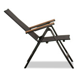 Norali dining tuinstoel verstelbaar set van 6 | textileen + aluminium | antraciet