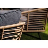 Flow loungestoel tuin | wicker + aluminium | Bamboo antraciet