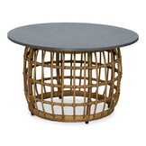 Flow hoek loungeset 5 personen | wicker + aluminium | Bamboo antraciet | 4-delig - 210x210cm