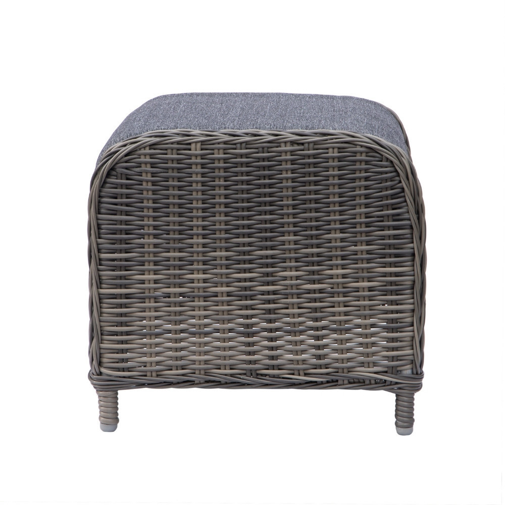 Belfort lounge balkonset - verstelbaar 2 personen | wicker | Kobo Grey | 4-delig