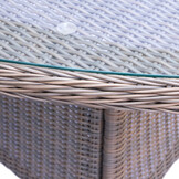 Madrid  Ash Grey dining tuinset | 6 personen | wicker | 200cm ovaal