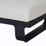 Palm Springs/Cube hoek loungeset 5 personen | aluminium + hardhout | met vuurtafel | 4-delig - 267x267cm