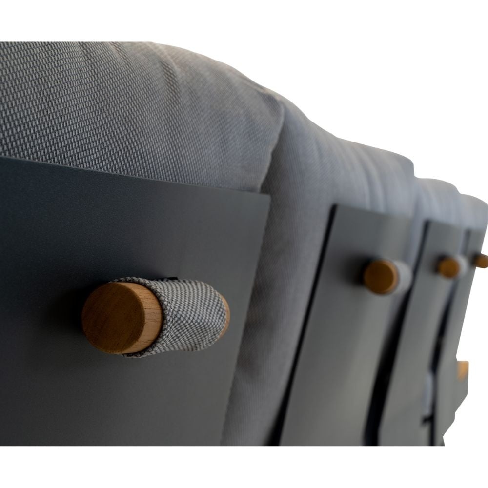 Barbados hoek loungeset 6 personen | aluminium + teakhout | Natural Teak | 5-delig - 323x245cm