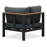 Nebraska hoek loungeset 5 personen | aluminium + polywood | antraciet | 4-delig - 240x240cm
