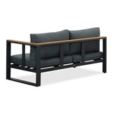 Nebraska hoek loungeset 5 personen | aluminium + polywood | antraciet | 4-delig - 240x240cm