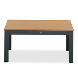 Nebraska hoek loungeset 5 personen | aluminium + polywood | antraciet | 4-delig - 240x240cm