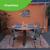 Cork/Seville zand dining tuinset | 4 personen | hardhout + touw | 130cm