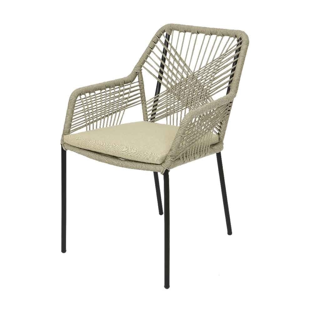 Delta/Seville zand dining tuinset 5-delig | teakhout + aluminium | 160cm
