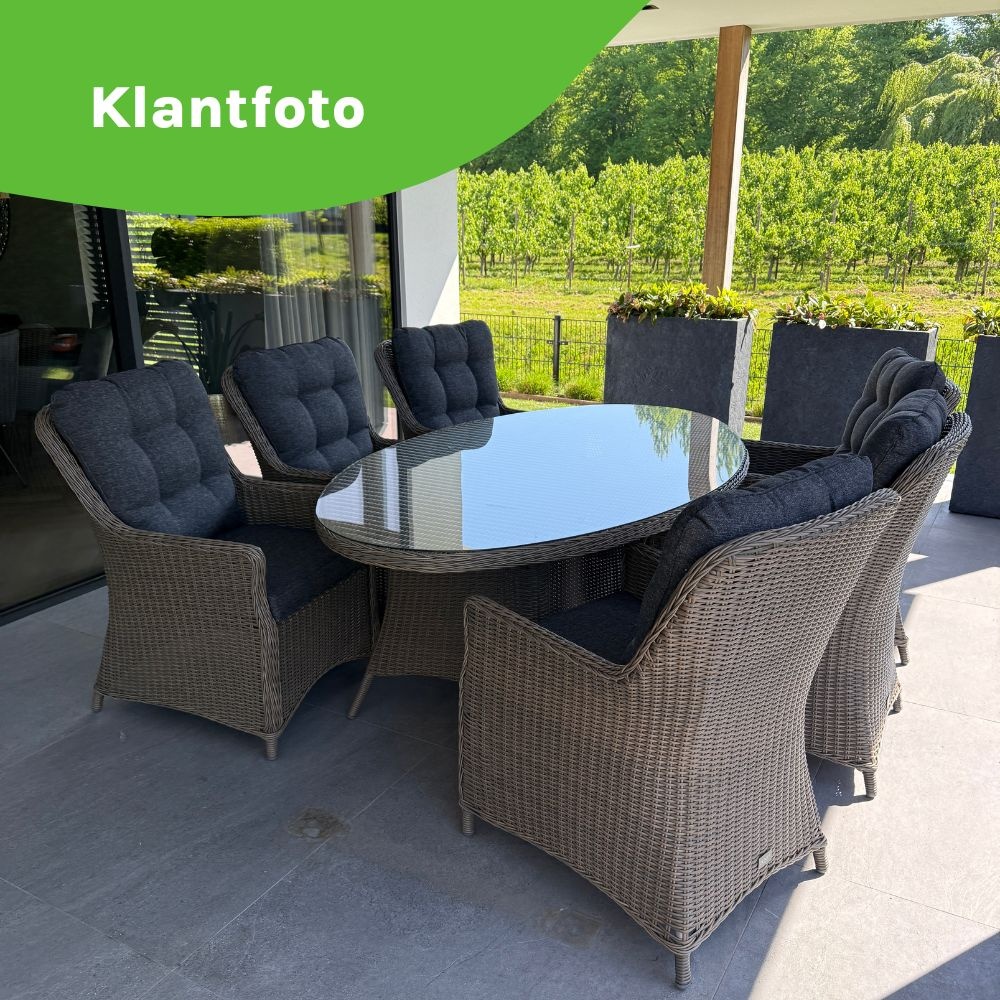 Madrid dining tuinstoel | wicker | Ash Grey